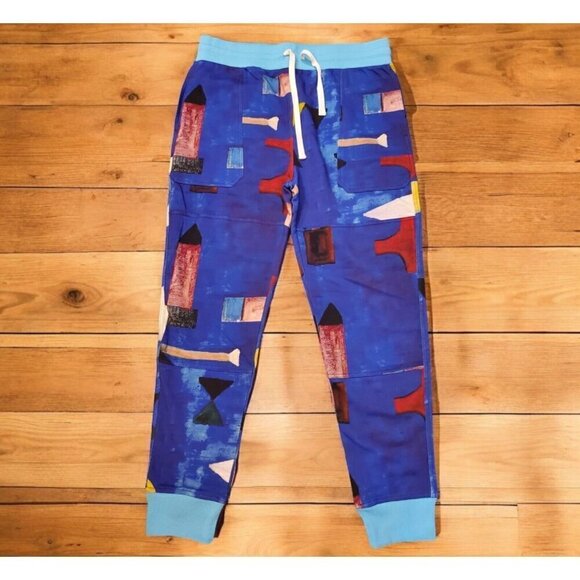 Mcnairy&co Cuffed Sweatbritches Mens SZ L Monument Valley Blue Streetwear NWT - Picture 1 of 8